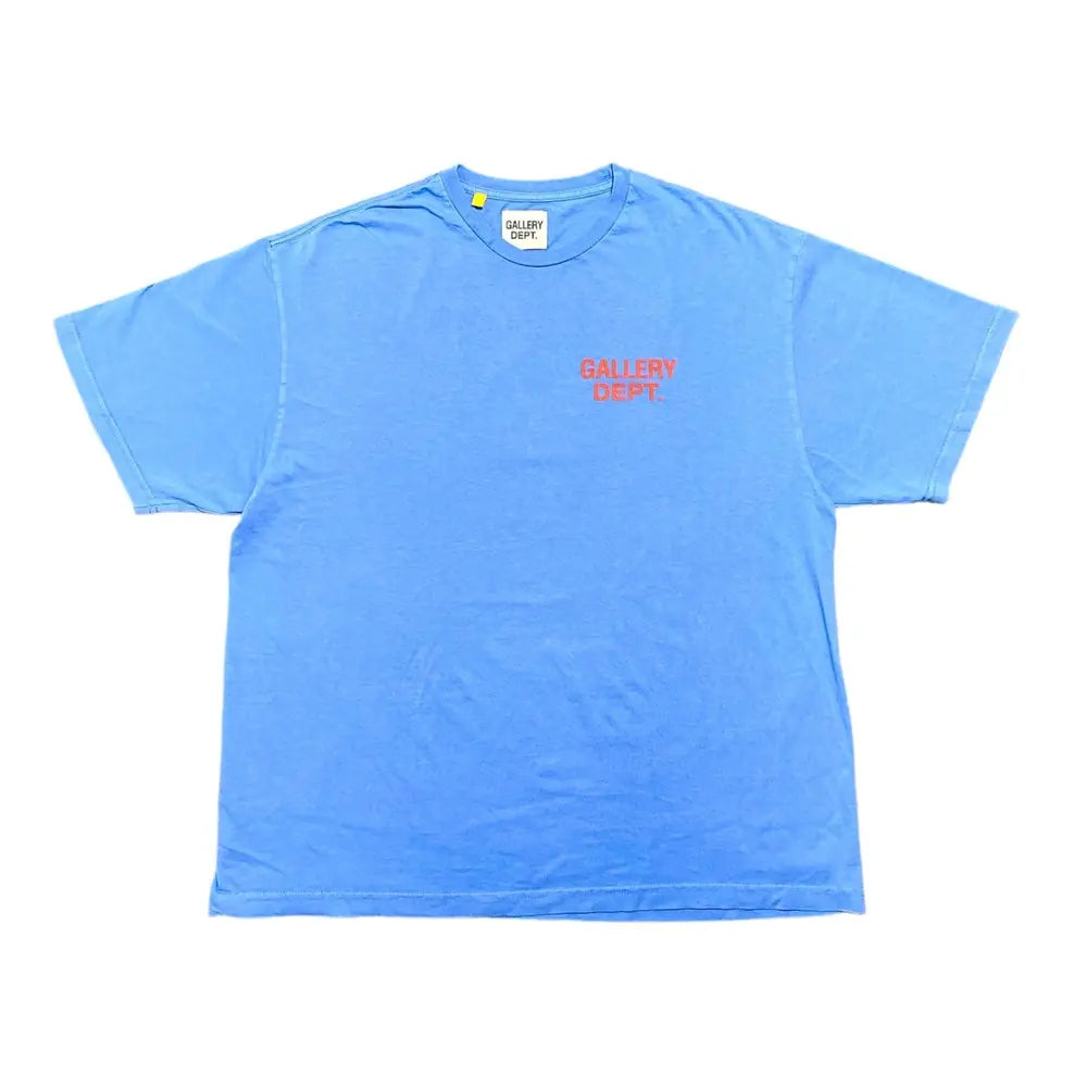 Gallery Department Souvenir Short Sleeve Tee Shirt Blue Orange
