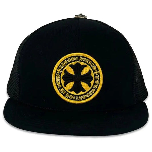 Chrome Hearts Plus Cross Seal Stamp Trucker Hat 'Black'