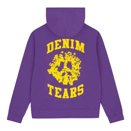 Denim Tears University Zip Up (Purple and Yellow)