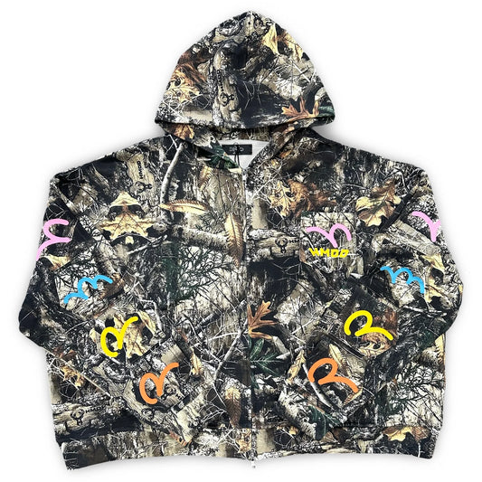 Happy Memories Don't Die HMDD 'Camo' Pocket Zip Up Hoodiev