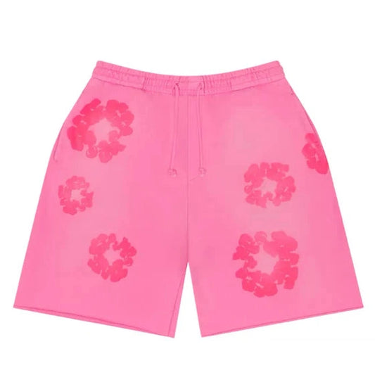 Denim Tears Mono Cotton Wreath Sweatshorts Pink