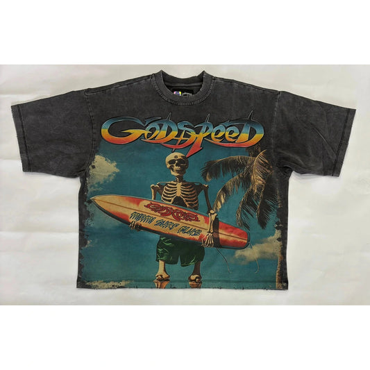 Godspeed Miami Surf Club Black Tee