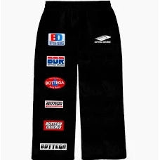 Bottega Desires Patches Sweatpants Black