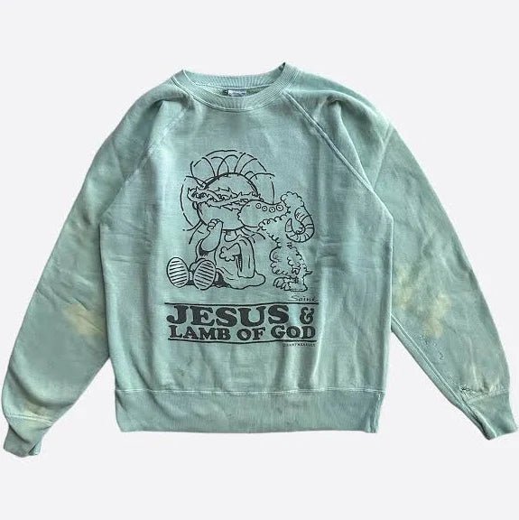 Saint Michael Jesus & Lamb of God Sweater - Luxury Depot 859